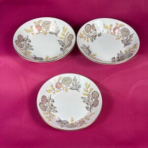 set of 3 Wedgwood UK LICHFIELD W4156 ice cream dishes